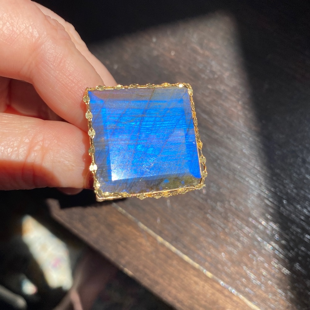 Lana 14k gold Labradorite Ring Spellbound Collection